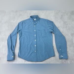 Izod Performx Button Down Shirt Men's Sz S-M 4-way Stretch Blue Plaid NWOT